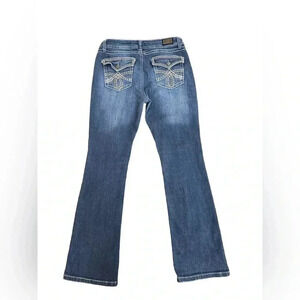 Wired Heart Western Midrise Embroidered Pockets Cowgirl Bootcut Jeans size 31